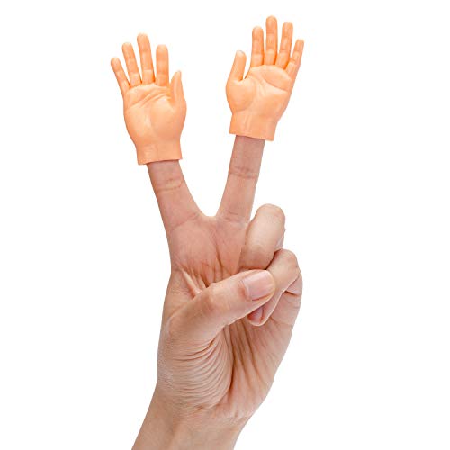 DR DINGUS Finger Hands 20 Pack – Realistic Tiny Rubber Hands for Puppet Shows, Gag Gifts, and Kid-Friendly Fun