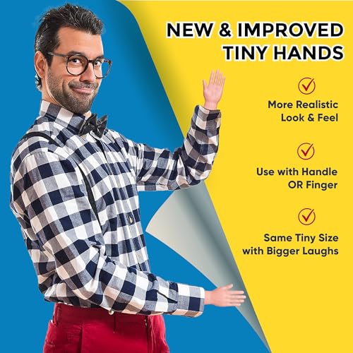 Dr Dingus Tiny Hands Stick Puppet – Pocket-Sized Gag Toy Guaranteed to Get Laughs