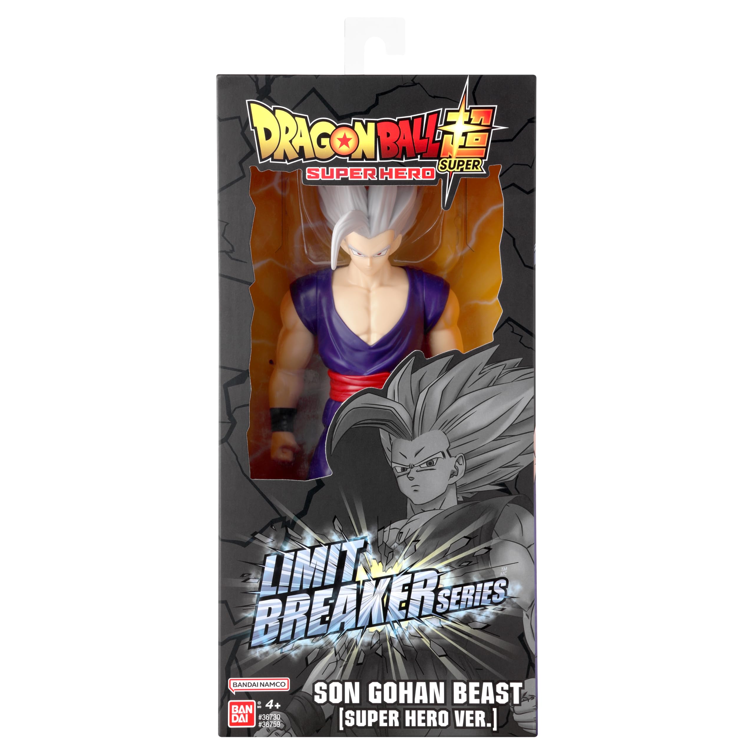 Dragon Ball Super Limit Breaker Gohan Beast 12-Inch Action Figure with 5 Points of Articulation
