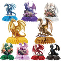 Dragon Honeycomb Centerpieces Set – 9 Patterns for Birthday, Baby Shower, and Theme Party Decorations by InIsaJace