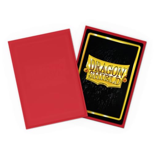 Dragon Shield Classic Sleeves Japanese Size 60ct - Crimson Polypropylene Card Sleeves for Yu-Gi-Oh, Naruto, Cardfight Vanguard