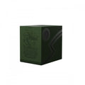 Dragon Shield Double Shell Deck Box – Forest Green/Black – Two-Drawer Card Storage for MTG, Pokemon, Yugioh