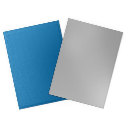 Dragon Shield Matte Dual Card Sleeves (100) – Cobalt & Silver – Opaque TCG Sleeves for Pokémon, Magic, One Piece