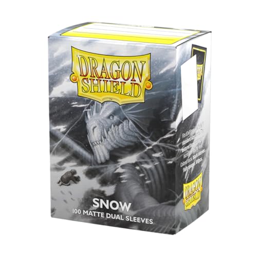 Dragon Shield Matte Dual Card Sleeves – Snow – 100ct – Standard Size TCG Sleeves