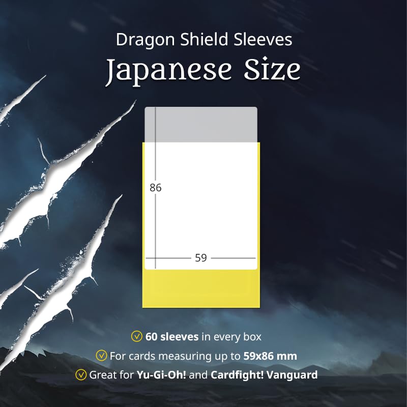 Dragon Shield Matte Dual Japanese Size Card Sleeves (60 CT) – Wisdom – Smooth, Tough & Durable for Yu-Gi-Oh, Naruto, Vanguard