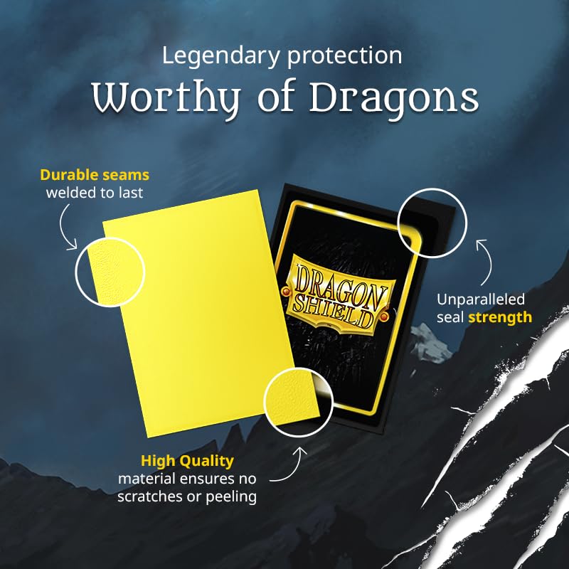 Dragon Shield Matte Dual Standard Size Card Sleeves - 100 Ct - Gooseberry - Opaque Black Interior