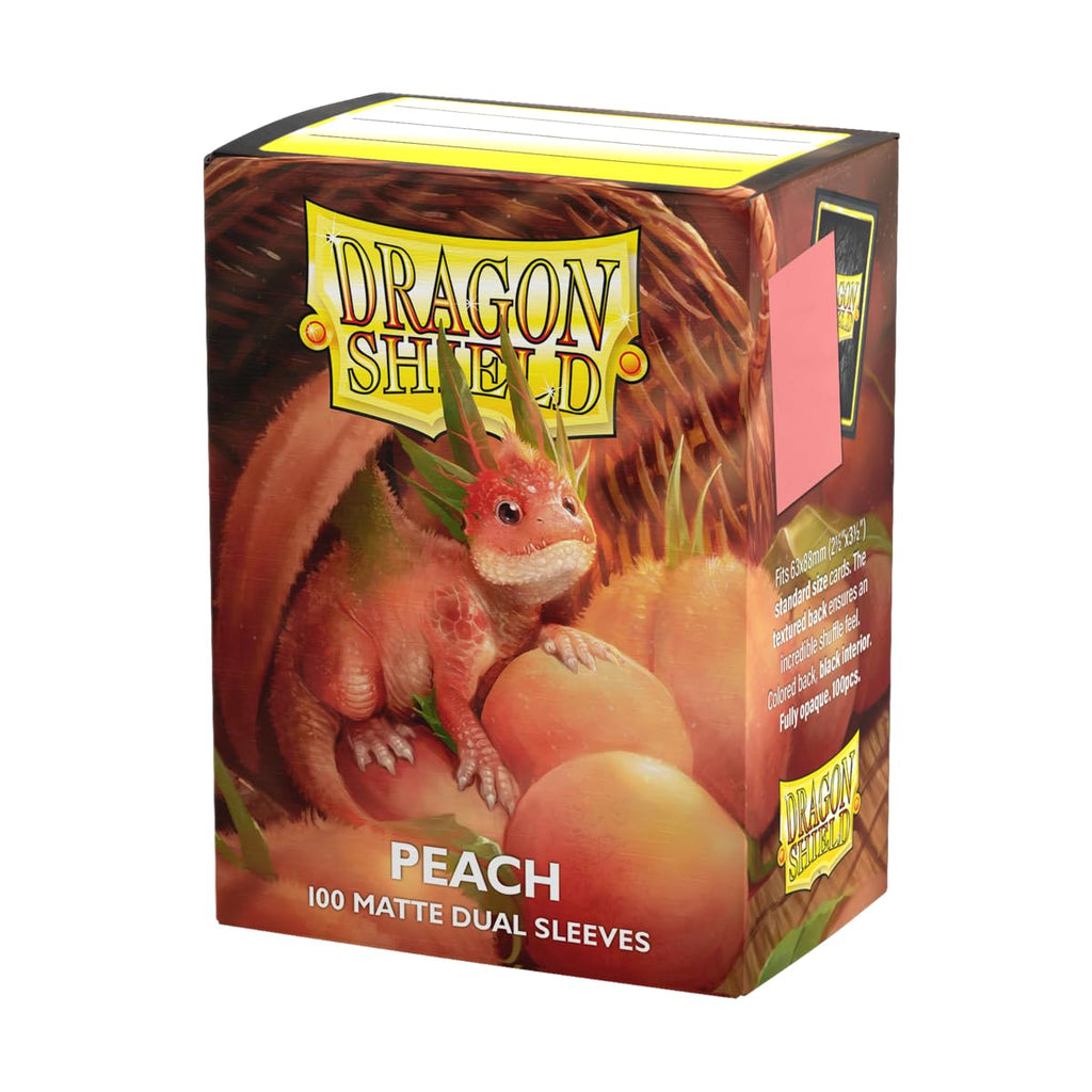 Dragon Shield Matte Dual Standard Size Card Sleeves - Peach - 100 CT