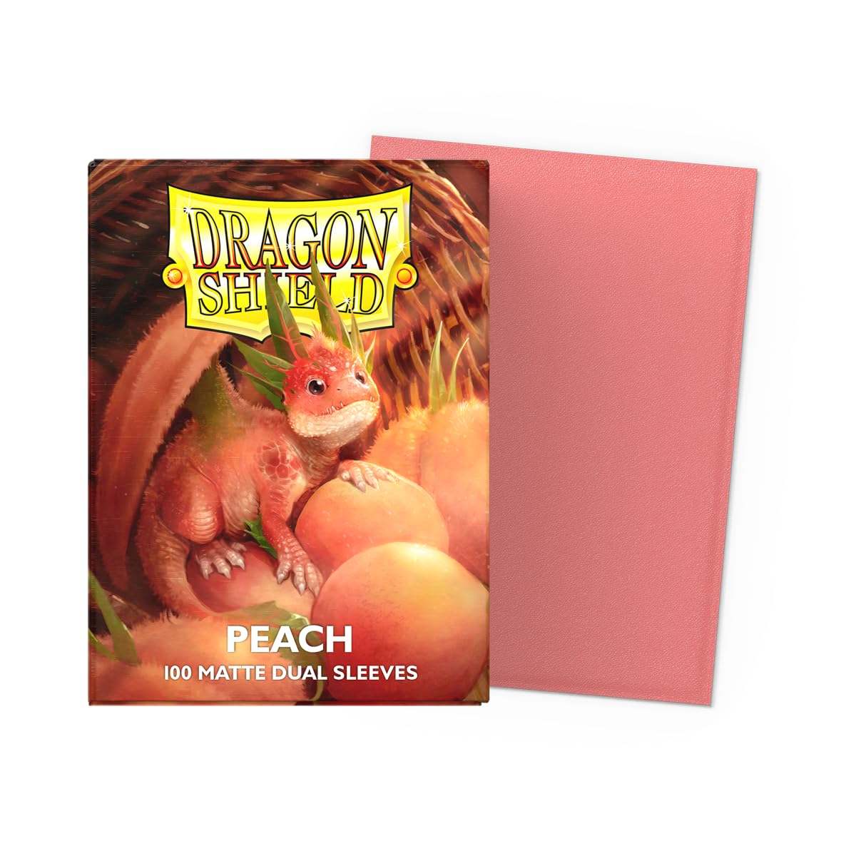 Dragon Shield Matte Dual Standard Size Card Sleeves - Peach - 100 CT