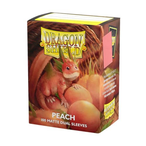 Dragon Shield Matte Dual Standard Size Card Sleeves - Peach - 100 CT
