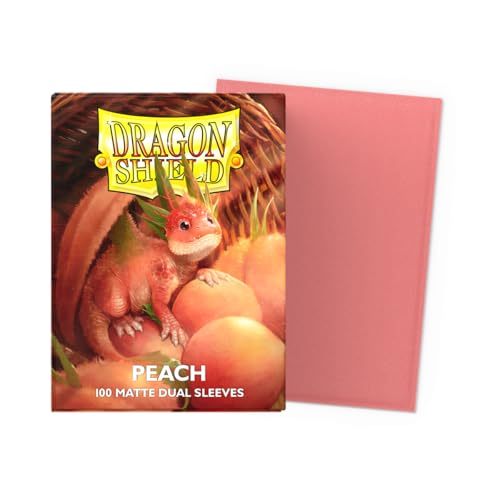 Dragon Shield Matte Dual Standard Size Card Sleeves - Peach - 100 CT