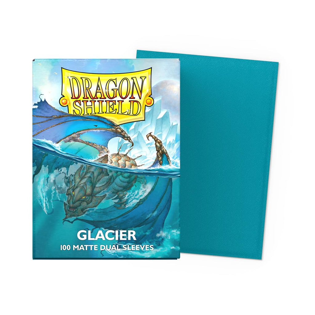 Dragon Shield Matte Dual Standard Size Card Sleeves 100 ct - Glacier - Smooth & Tough for Pokemon, MTG
