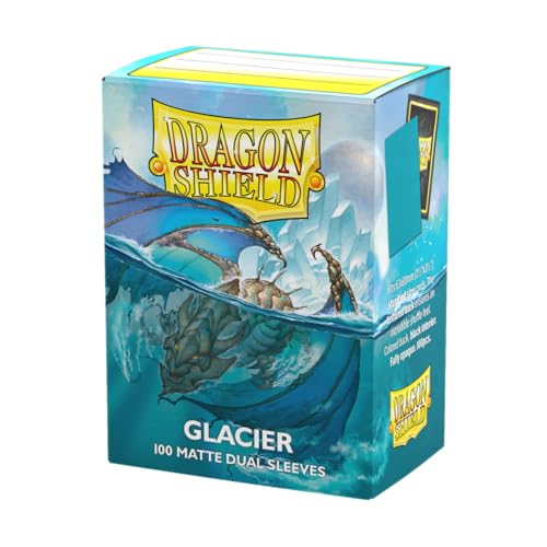 Dragon Shield Matte Dual Standard Size Card Sleeves 100 ct - Glacier - Smooth & Tough for Pokemon, MTG