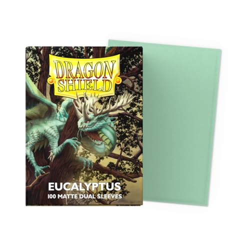 Dragon Shield Matte Dual Standard Size Card Sleeves – 100 CT Eucalyptus – Smooth, Tough, Opaque for TCG