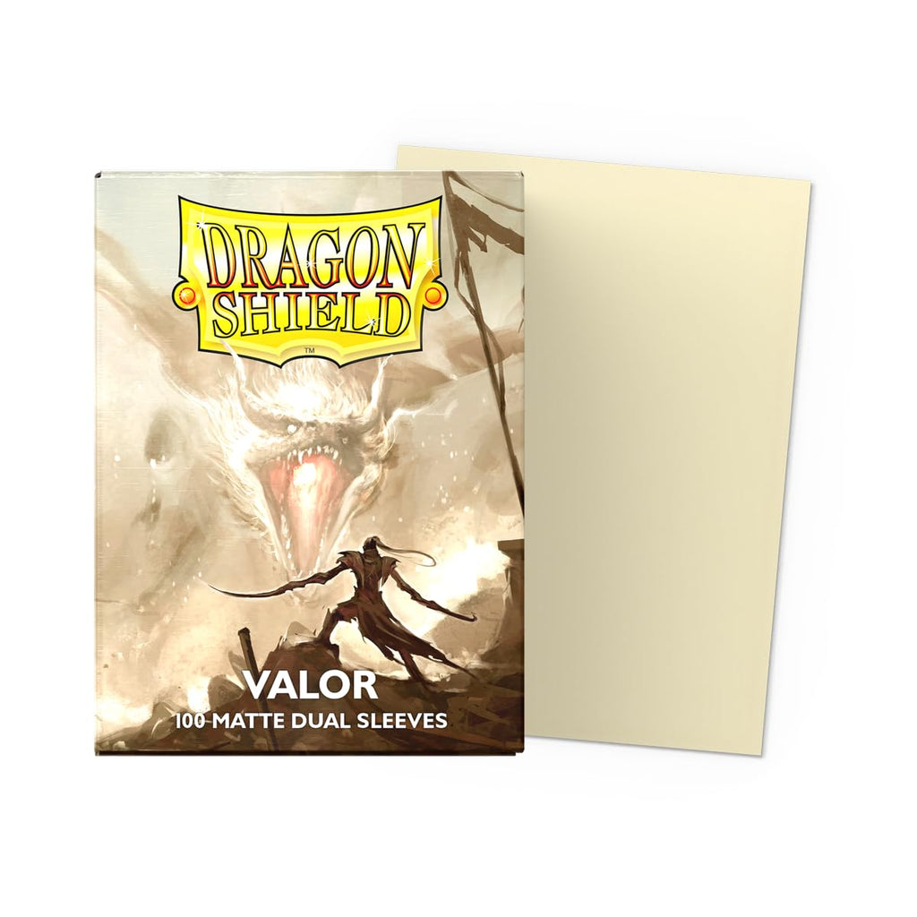 Dragon Shield Matte Dual Standard Size Card Sleeves (100ct) - Valor - Smooth Shuffle, Full Opacity