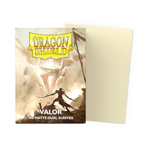 Dragon Shield Matte Dual Standard Size Card Sleeves (100ct) - Valor - Smooth Shuffle, Full Opacity