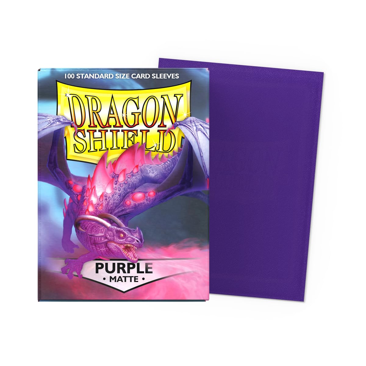 Dragon Shield Standard Size Matte Card Sleeves - Purple, 100 CT - for Pokemon, MTG, Flesh & Blood & One Piece