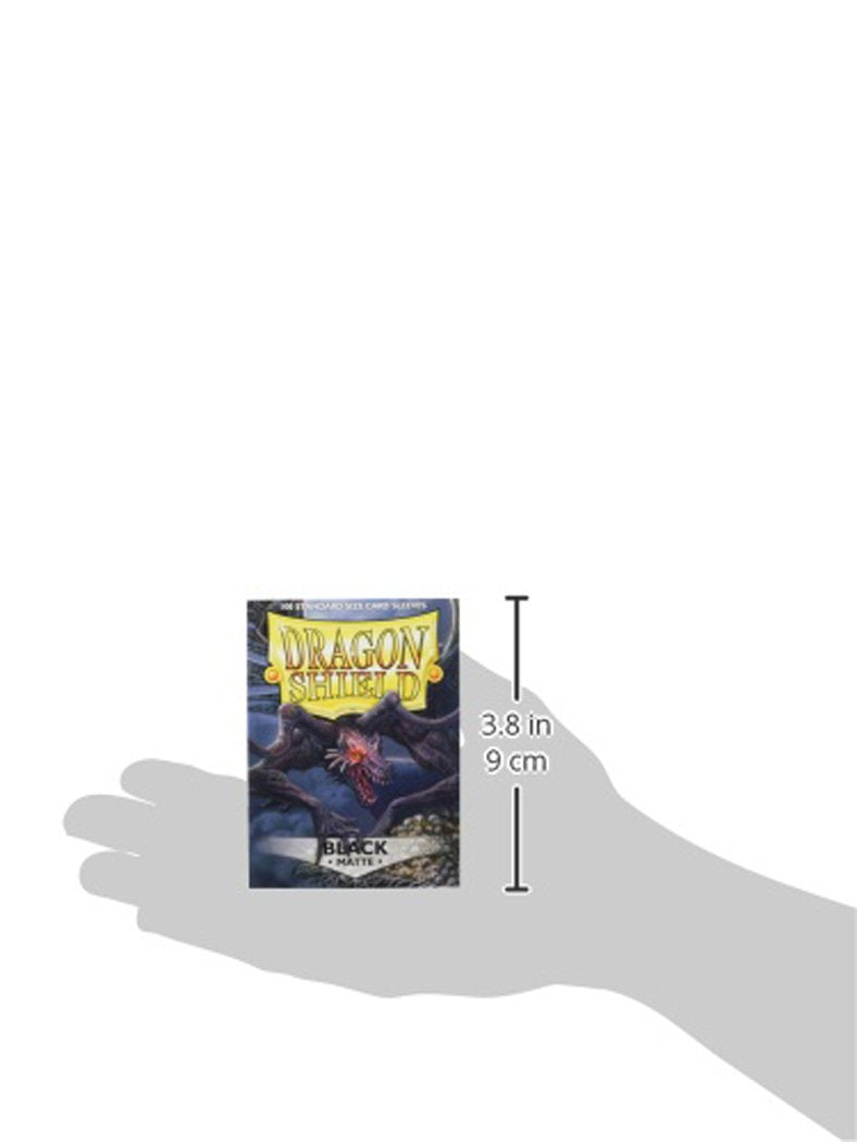 Dragon Shield Standard Size Matte Card Sleeves – 100 CT, Black, Smooth & Tough for TCG