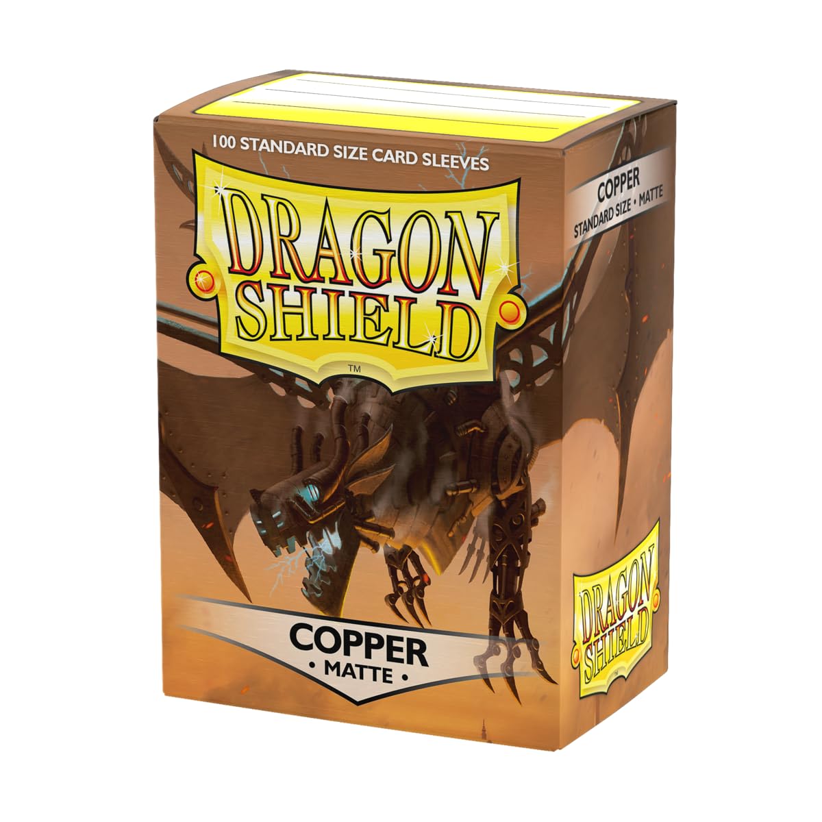 Dragon Shield Standard Size Matte Sleeves 100 CT - Copper - Premium TCG Card Sleeves