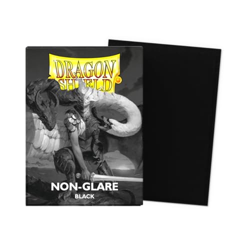Dragon Shield Standard Size Matte Sleeves (100 ct) - Non-Glare Black - Protect Your TCG Cards