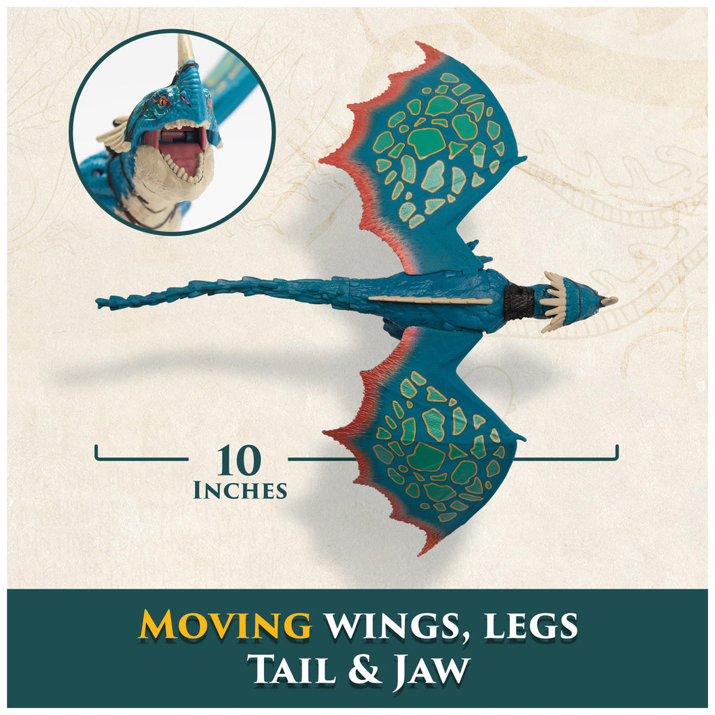 DreamWorks Dragons Deadly Nadder & Astrid Action Figure Set – 10-Inch Dragon with Movable Limbs and Real-Feel Wings, Includes 3-Inch Viking Rider
