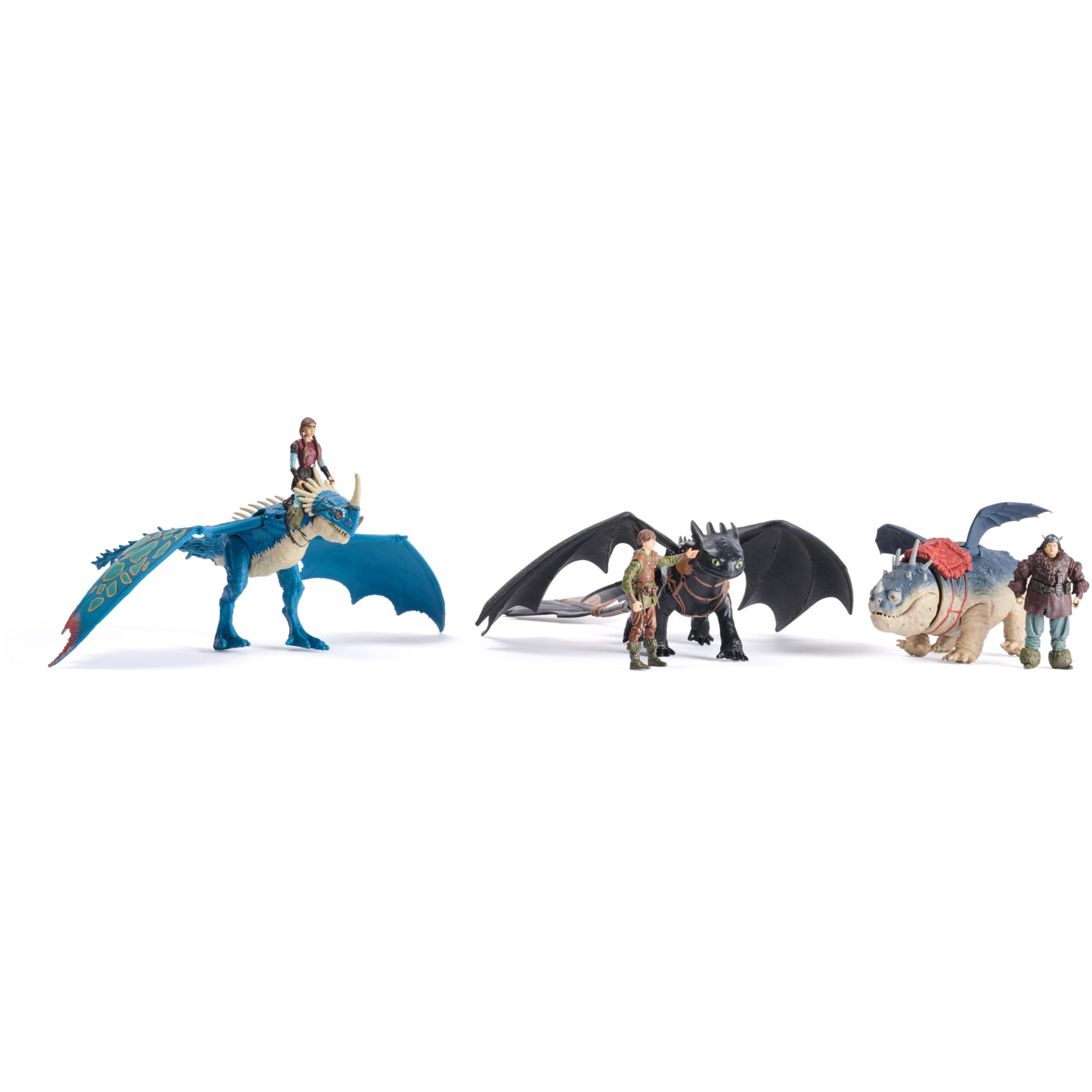 DreamWorks Dragons Deadly Nadder & Astrid Action Figure Set – 10-Inch Dragon with Movable Limbs and Real-Feel Wings, Includes 3-Inch Viking Rider