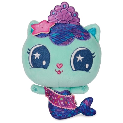DreamWorks Gabby's Dollhouse MerCat Plush Toy - 8-Inch Soft Stuffed Animal