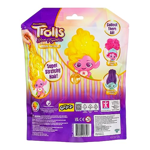 DREAMWORKS TROLLS Band Together Stretchy Hair Viva Doll with Goo-Filled Glitter Hair