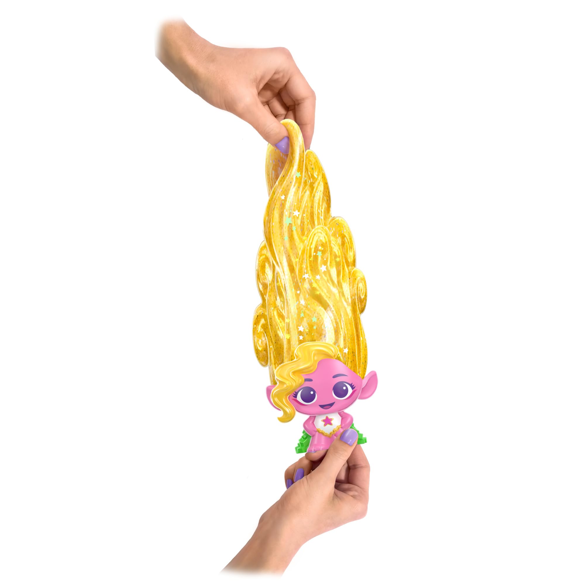 DREAMWORKS TROLLS Band Together Stretchy Hair Viva Doll with Goo-Filled Glitter Hair