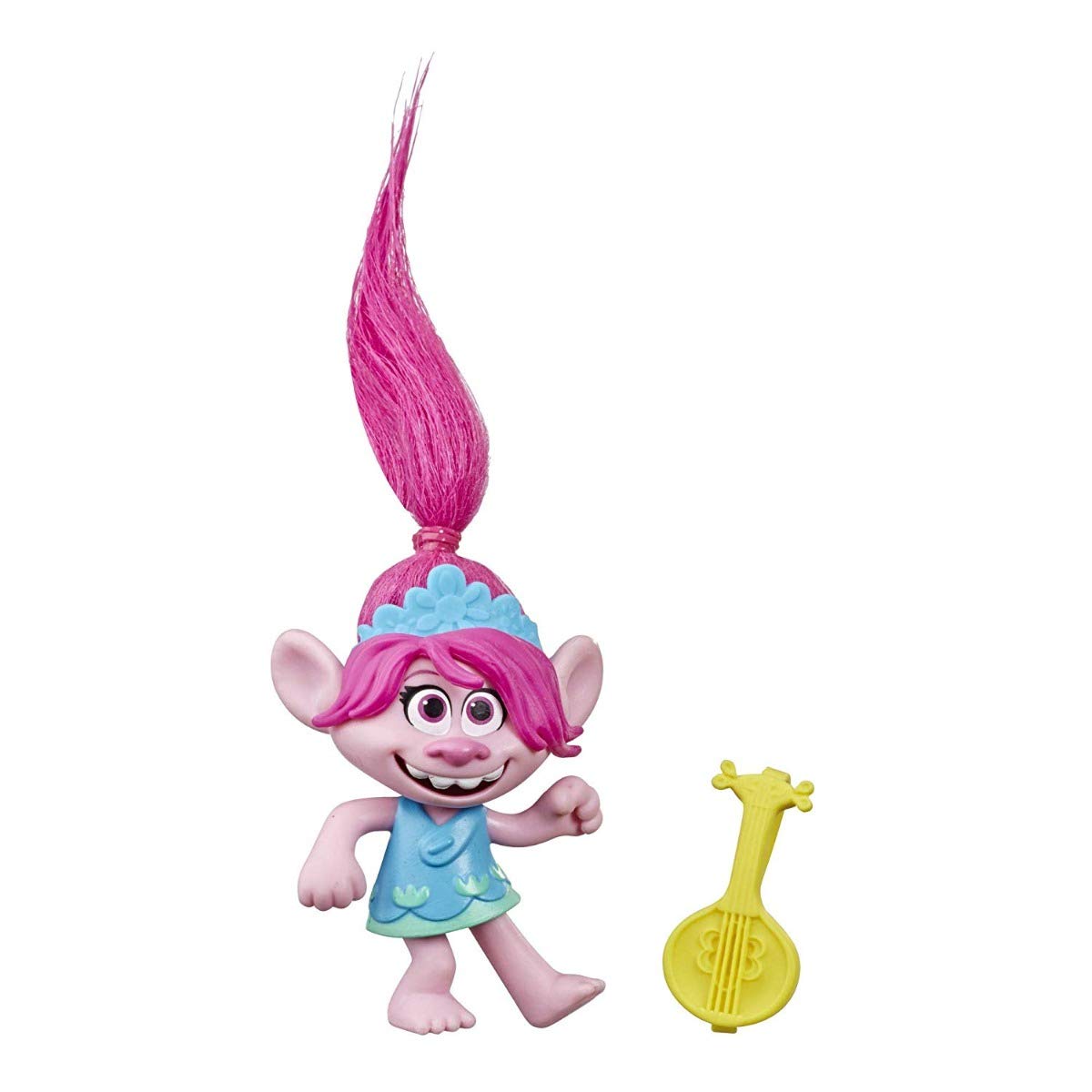 DreamWorks Trolls World Tour Poppy Doll with Ukulele – 5-Inch Collectible Figure