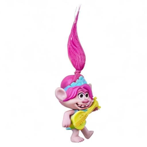 DreamWorks Trolls World Tour Poppy Doll with Ukulele – 5-Inch Collectible Figure