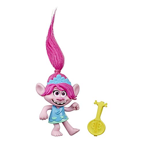 DreamWorks Trolls World Tour Poppy Doll with Ukulele – 5-Inch Collectible Figure