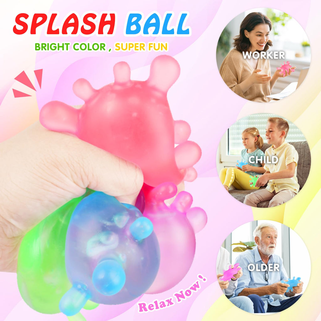 Drephere Fidget Stress Ball (Purple) – 1 Pack Squishy Sensory Toy for Anxiety Relief