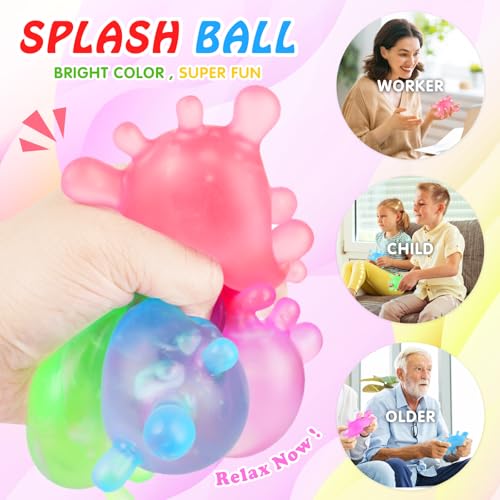 Drephere Fidget Stress Ball (Purple) – 1 Pack Squishy Sensory Toy for Anxiety Relief