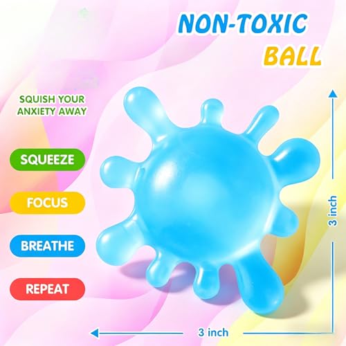 Drephere Fidget Stress Ball (Purple) – 1 Pack Squishy Sensory Toy for Anxiety Relief