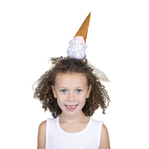 Dress Up America Ice Cream Cone Headband – Fun Costume Party Accessory for Kids and Adults