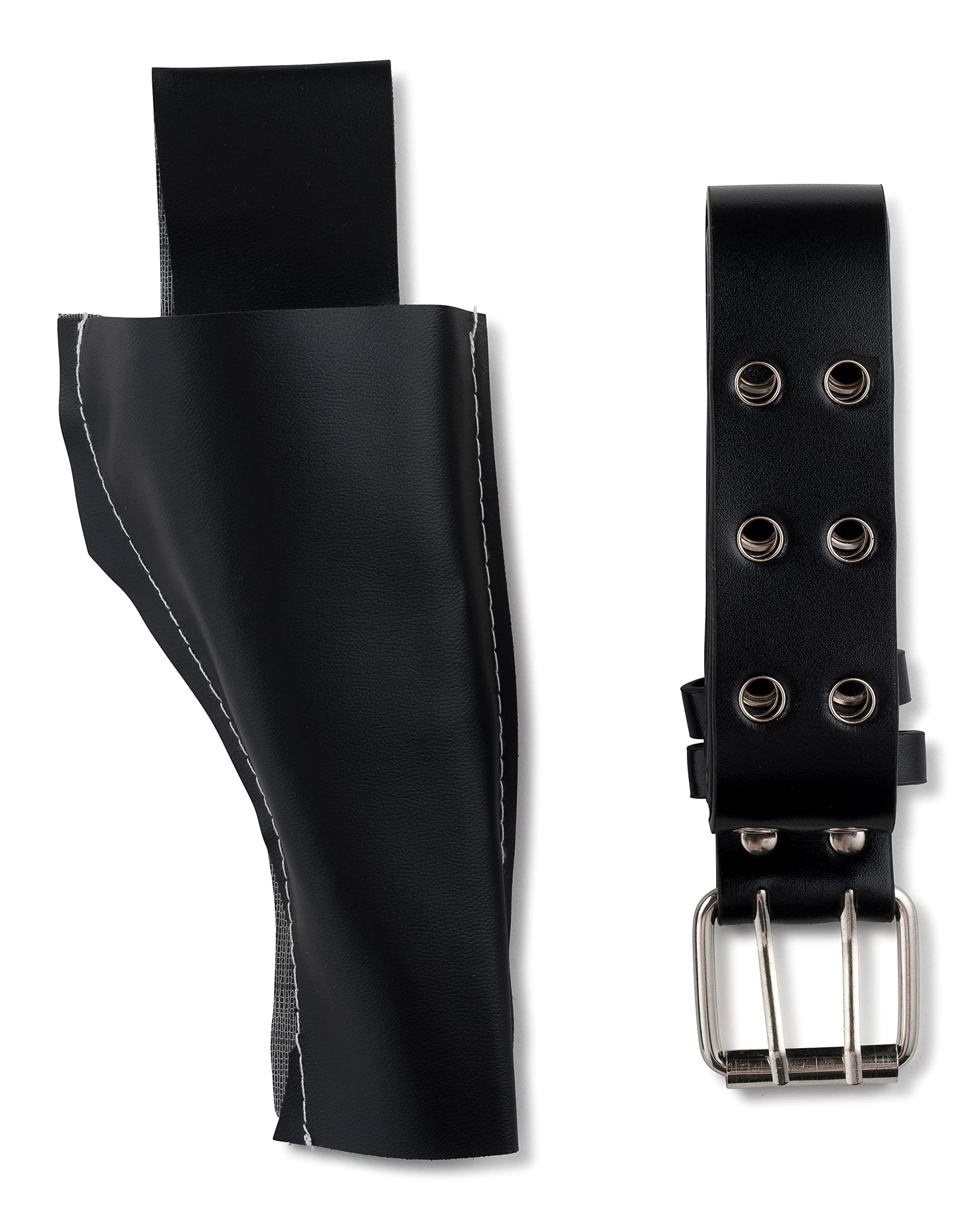 Dress Up America Kids Faux Leather Gun Holster and Police Belt - Black, Adjustable Costume Accessory