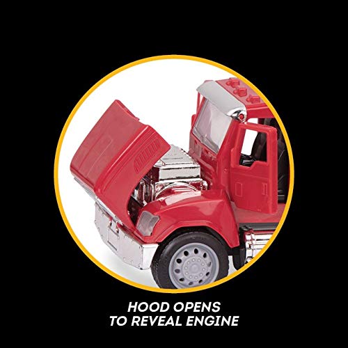 Driven by Battat Micro Series Cement Truck – 7-Inch Toy with Lights, Sounds, and Movable Parts for Kids Ages 3+
