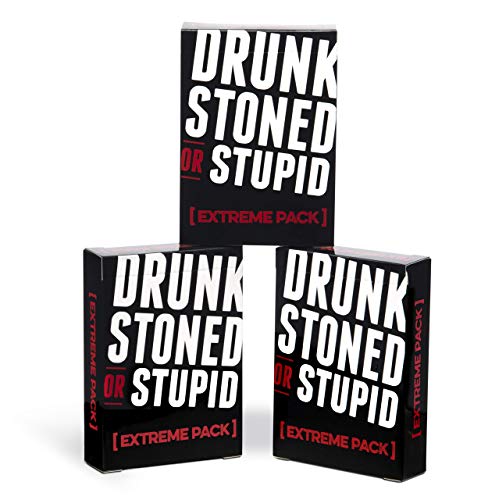 Drunk Stoned or Stupid: Extreme Expansion Pack – 50 NSFW Prompt Cards for Adults