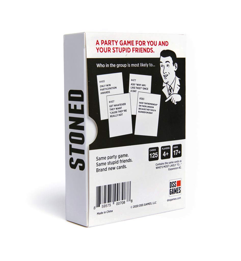 Drunk Stoned or Stupid: Second Expansion – 125 New 'Most Likely To' Cards for Ages 17+