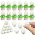 DRWATE 28-Pack Golf Ball Cake Toppers - 1.2 Inch Mini Golf Ball Decorations for Golf Themed Birthday Parties