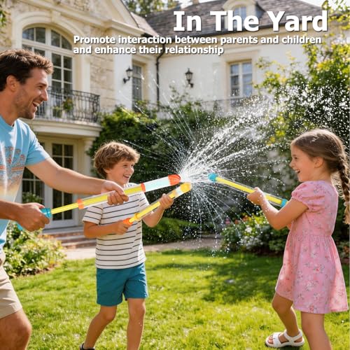 Dsmile Firework Water Gun Set – 3 Multi-Nozzle Squirt Guns for Pool, Beach & Backyard Fun