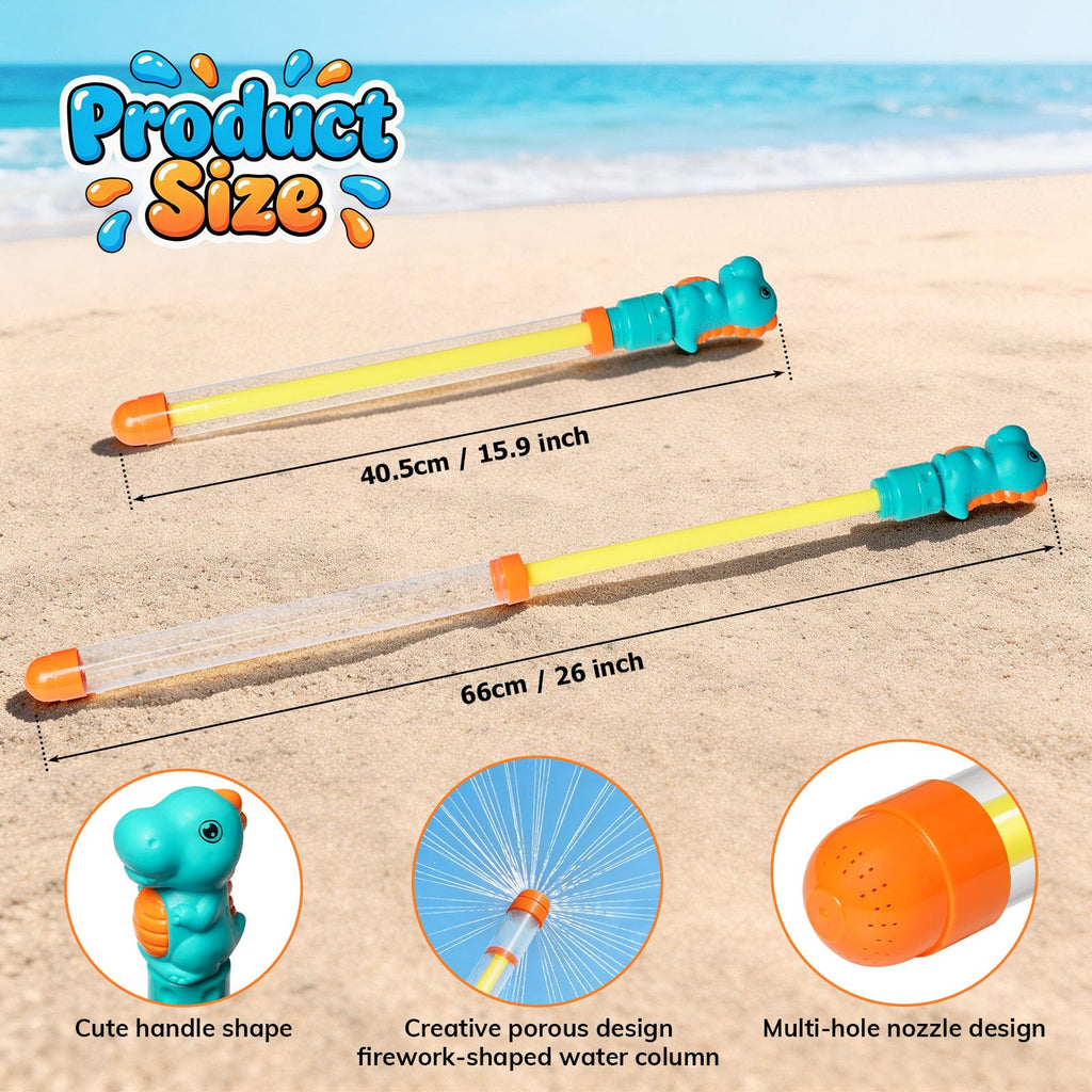 Dsmile Firework Water Gun Set – 3 Multi-Nozzle Squirt Guns for Pool, Beach & Backyard Fun