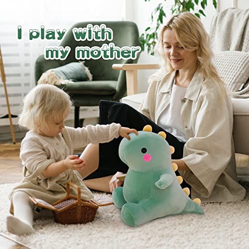 DUANMUL Green 8-Inch Fat Dinosaur Plush Toy - Soft Stuffed Animal for Kids