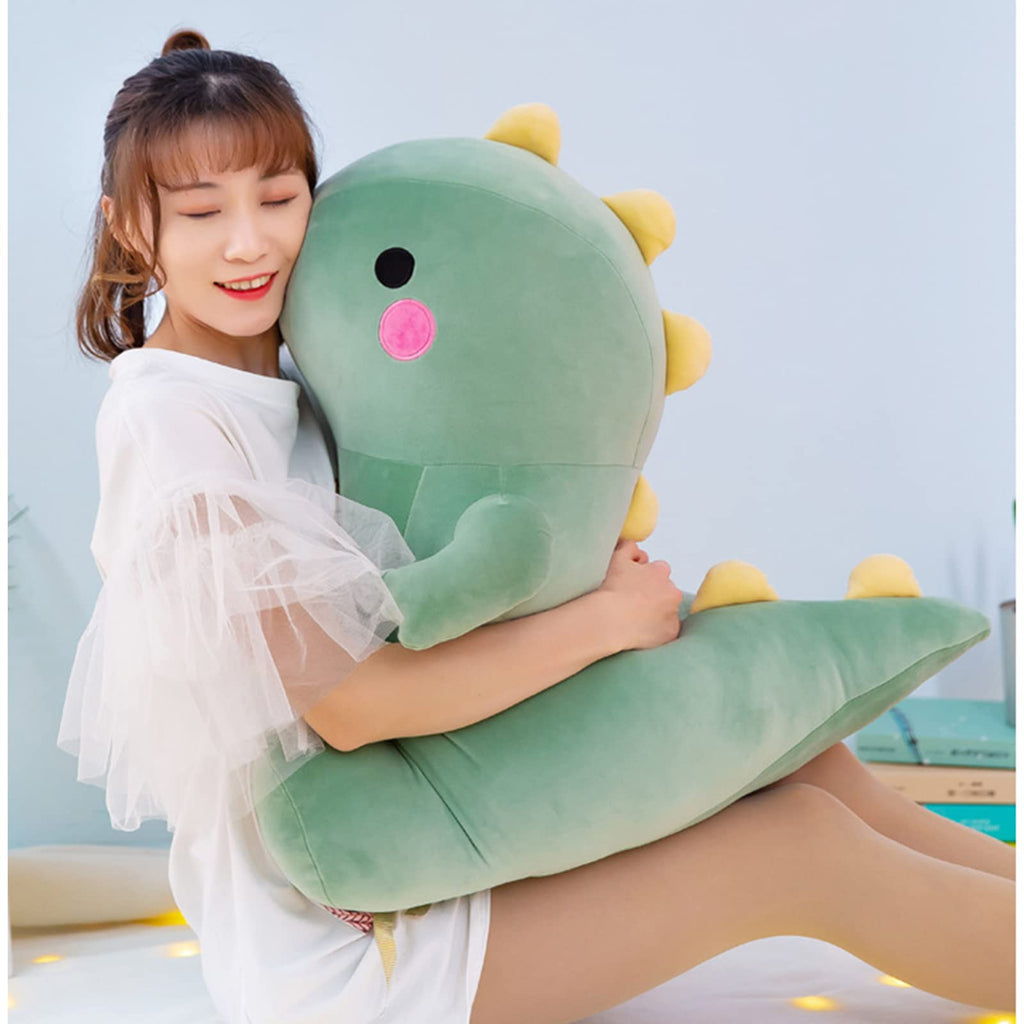 DUANMUL Green 8-Inch Fat Dinosaur Plush Toy - Soft Stuffed Animal for Kids