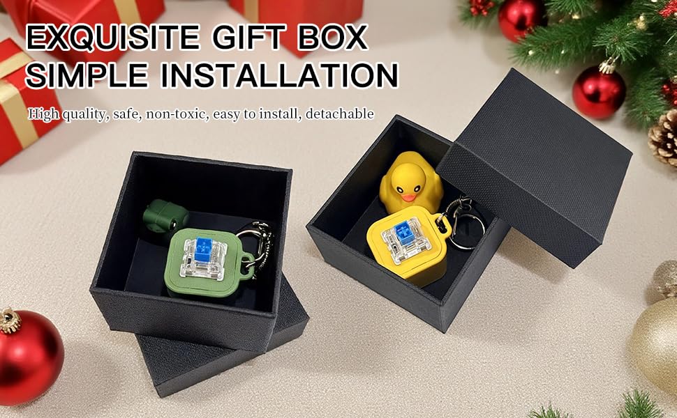 Duck Quacking Fidget Toy – Rechargeable Keychain with Lights and Sound for Stress Relief
