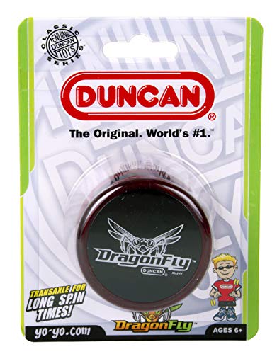 Duncan Dragonfly Yo-Yo - Red with Black Cap - Transaxle Design for Long Spins