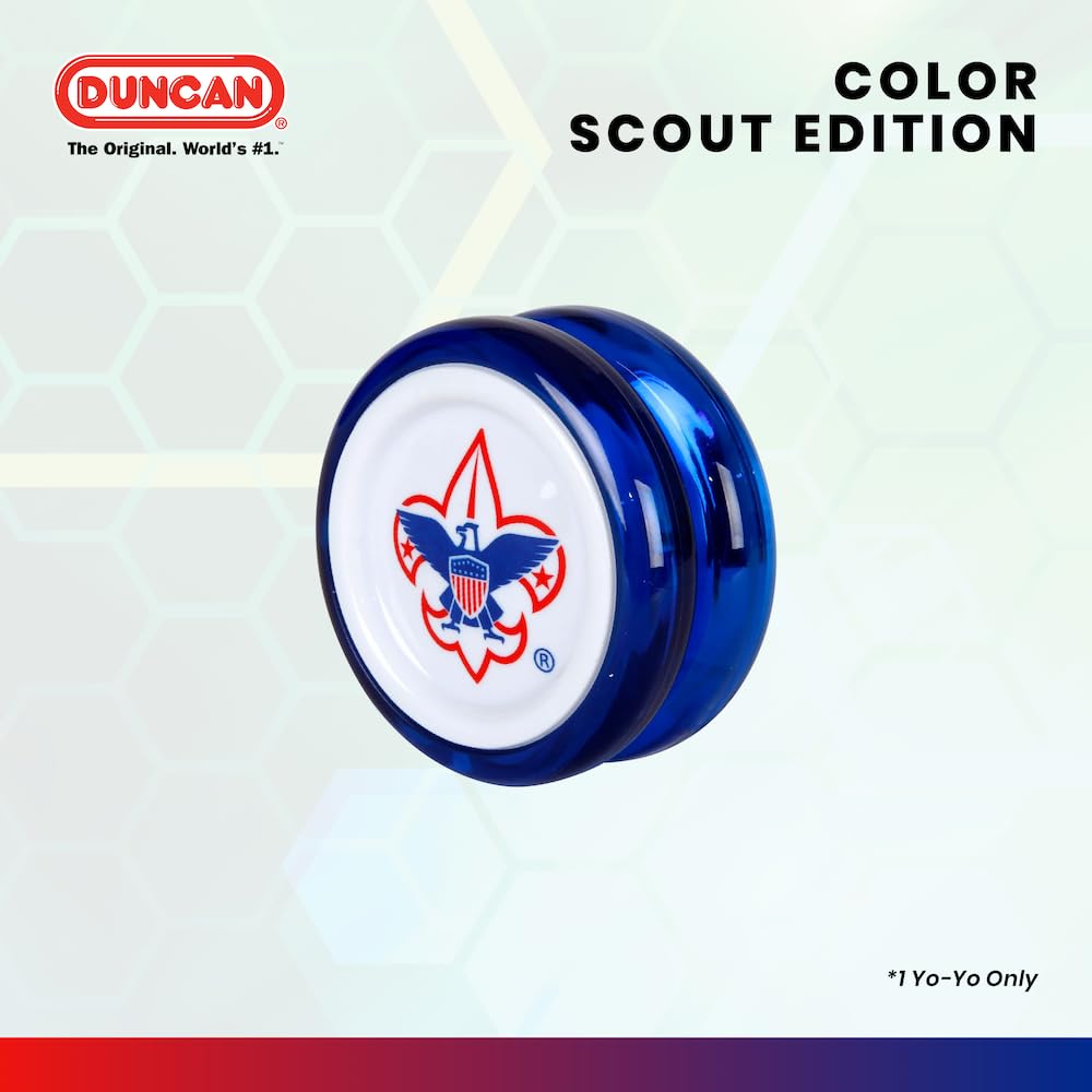 Duncan Hornet Pro Looping Yo-Yo - Blue with White Cap - Ball Bearing Axle