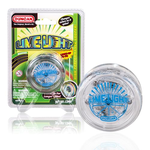 Duncan Limelight LED Yo-Yo - Clear Blue Light-Up Beginner Yo-Yo with LED Lights
