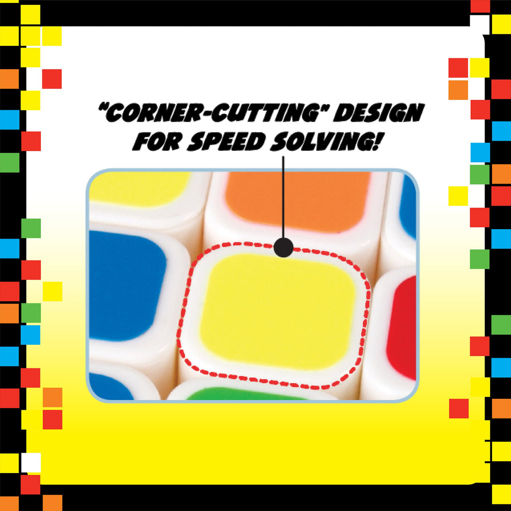 Duncan Quick Cube 3x3 Brain Teaser Puzzle - Smooth Corner-Cutting, 6 Colors