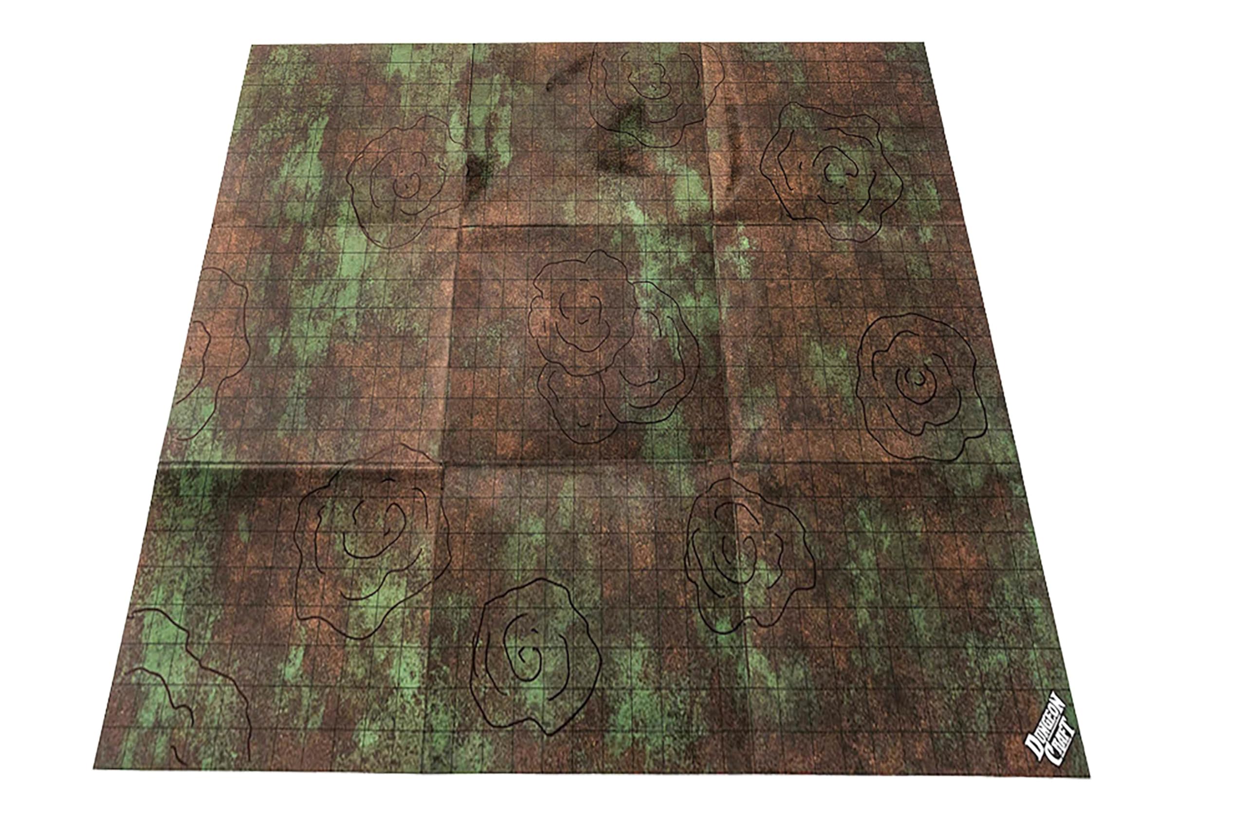 Dungeon Craft Double-Sided Battle Map – 24x33 Laminated Grid Mat for D&D and RPGs